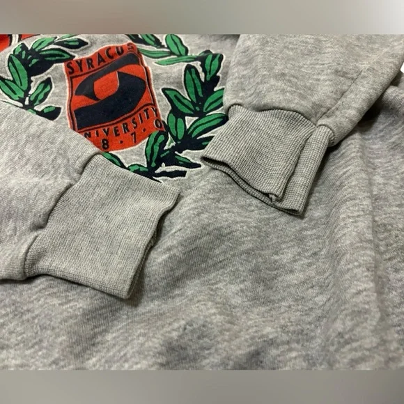 Vintage Syracuse University Grey Orange Pullover Crewneck Sweatshirt XL
